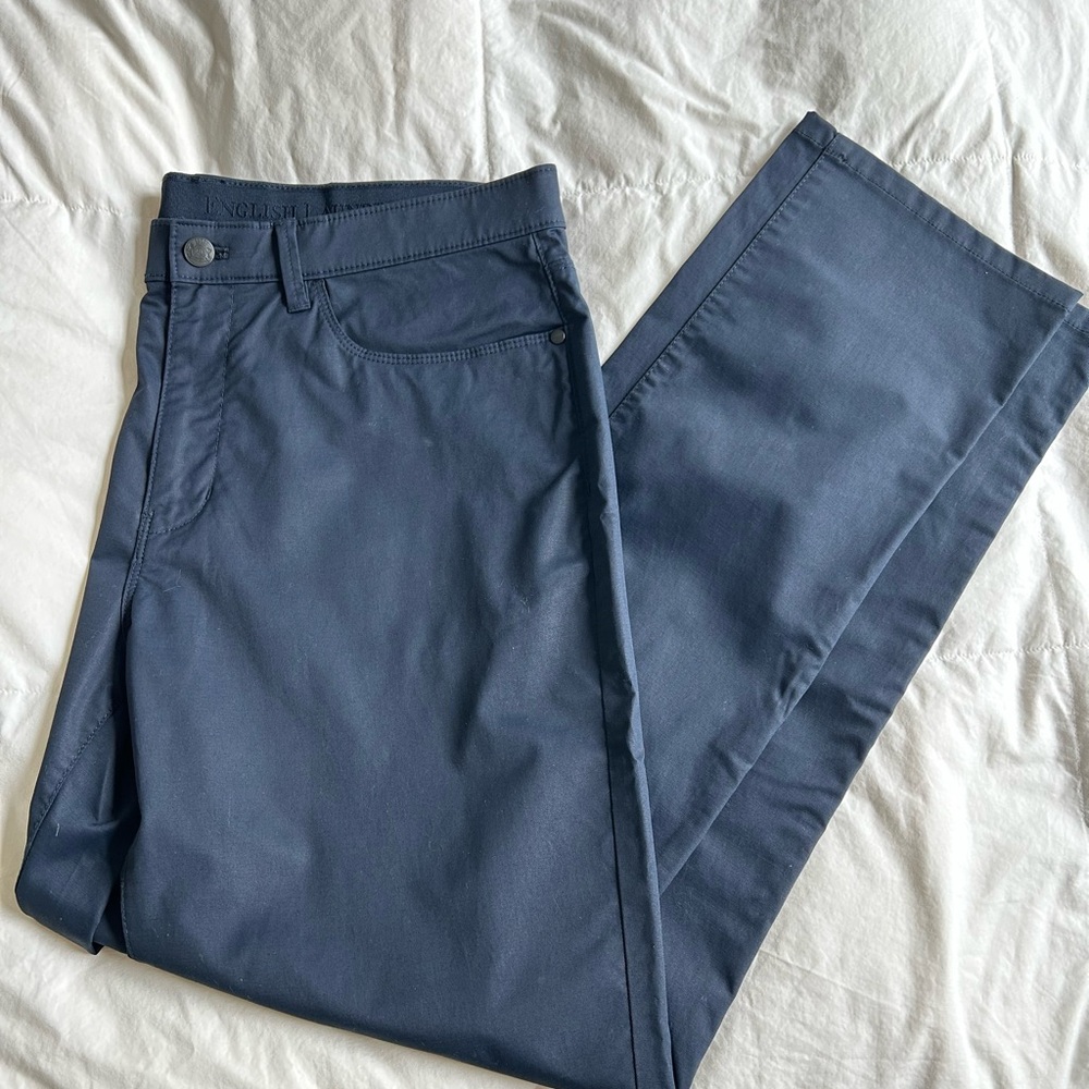 English Laundry Blue Chinos Straight Leg Cotton Blend